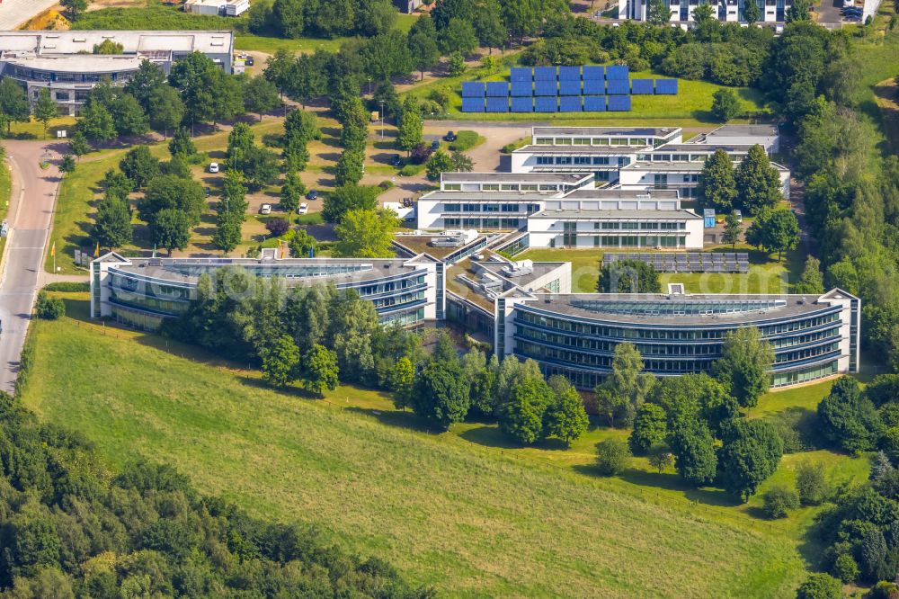 Gladbeck from above - Office building IWG Innovationszentrum Wiesenbusch Gladbeck Betriebsgesellschaft mbH Am Wiesenbusch in Gladbeck at Ruhrgebiet in the state North Rhine-Westphalia, Germany