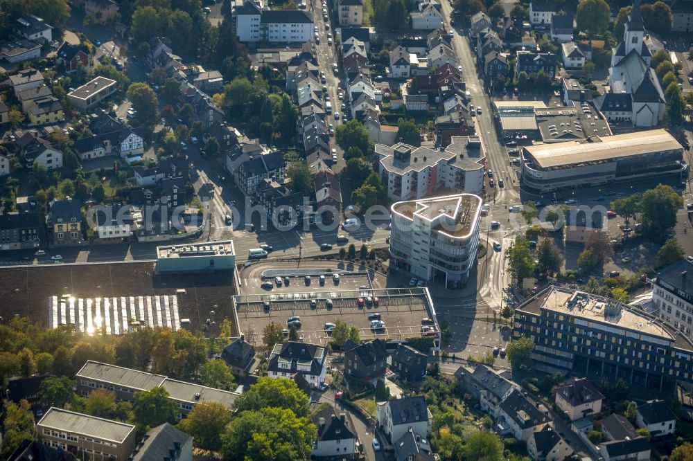 Aerial photograph Siegen - Office building on St.-Johann-Strasse - Leimbachstrasse in Siegen in the state North Rhine-Westphalia, Germany