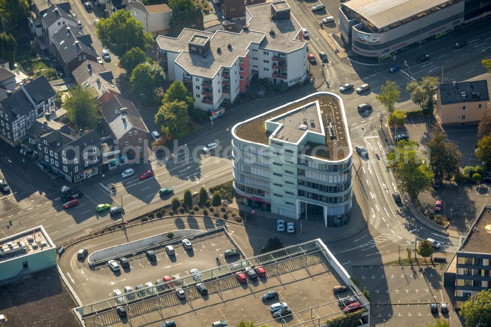 Aerial image Siegen - Office building on St.-Johann-Strasse - Leimbachstrasse in Siegen in the state North Rhine-Westphalia, Germany