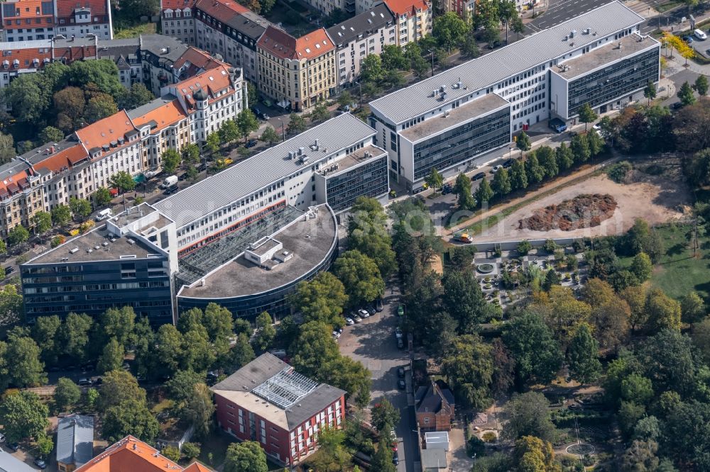 Leipzig from above - Office building on Karl-Siegismund-Strasse in the district Zentrum-Suedost in Leipzig in the state Saxony, Germany