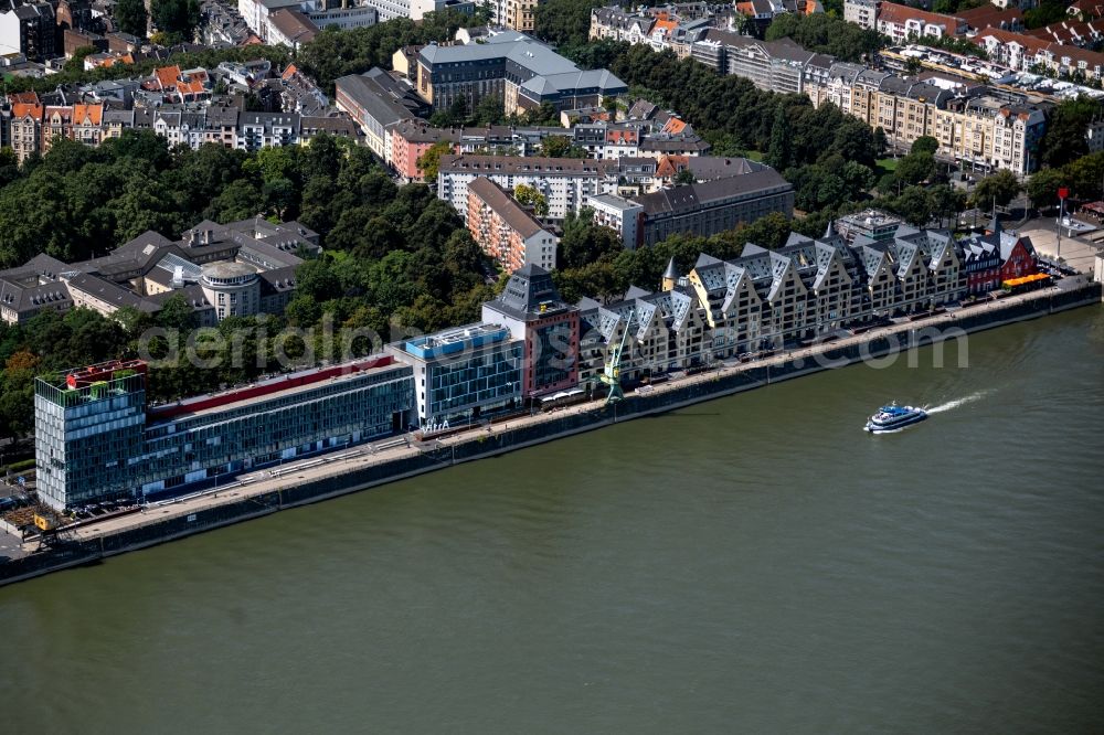 Aerial photograph Köln - Office building on Katharina-Schauberg-Promenade in the district Neustadt-Sued in Cologne in the state North Rhine-Westphalia, Germany