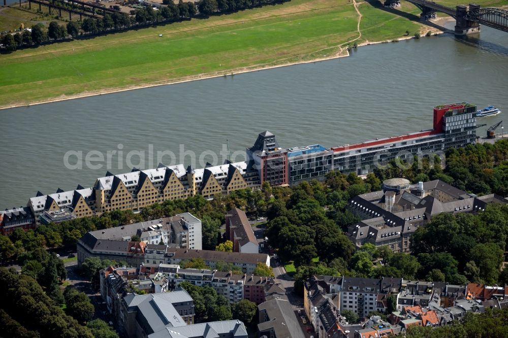 Aerial photograph Köln - Office building on Katharina-Schauberg-Promenade in the district Neustadt-Sued in Cologne in the state North Rhine-Westphalia, Germany