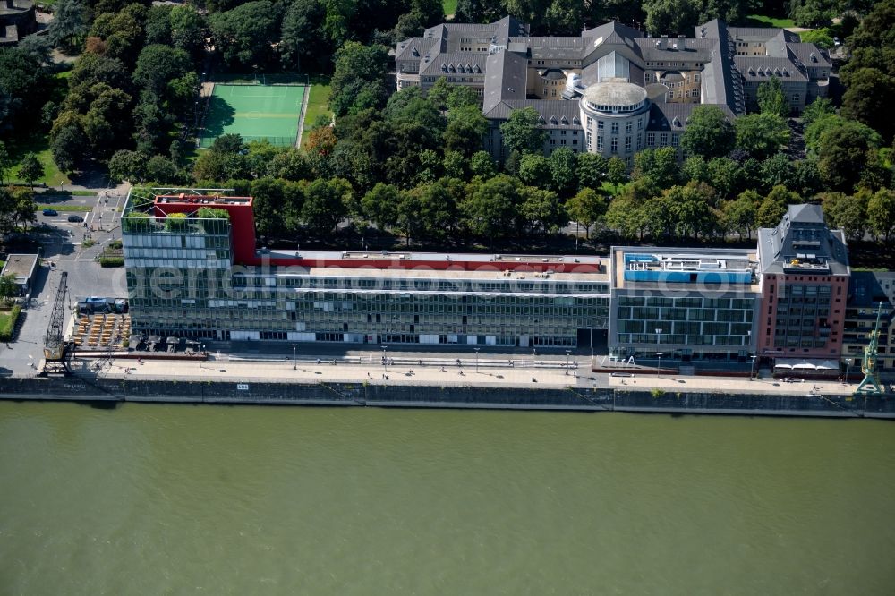 Aerial image Köln - Office building on Katharina-Schauberg-Promenade in the district Neustadt-Sued in Cologne in the state North Rhine-Westphalia, Germany