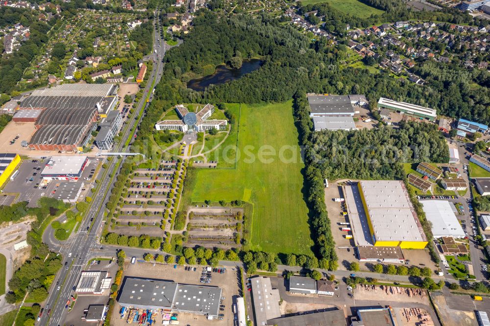 Bochum from the bird's eye view: Office building of Kelvion Holding GmbH on Dorstener Strasse in Bochum in the state North Rhine-Westphalia, Germany