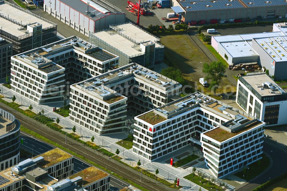 Köln from the bird's eye view: Office building on street Rudi-Conin-Strasse in the district Ossendorf in Cologne in the state North Rhine-Westphalia, Germany