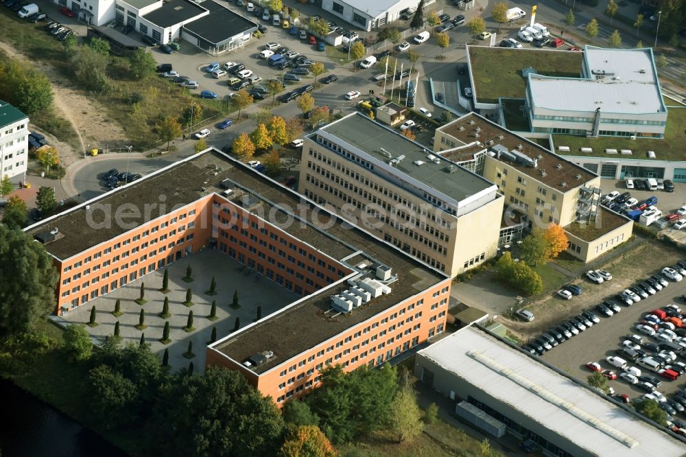 Aerial image Teltow - Office building Kontorhof on the Oderstrasse in Teltow in the state Brandenburg