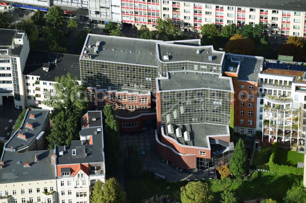 Aerial photograph Berlin - Office building on Lietzenburger Strasse in the district Charlottenburg-Wilmersdorf in Berlin, Germany