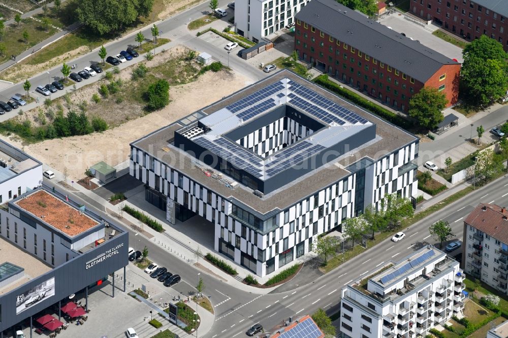 Aerial image Ingolstadt - Office building on Manchinger Strasse in Ingolstadt in the state Bavaria, Germany