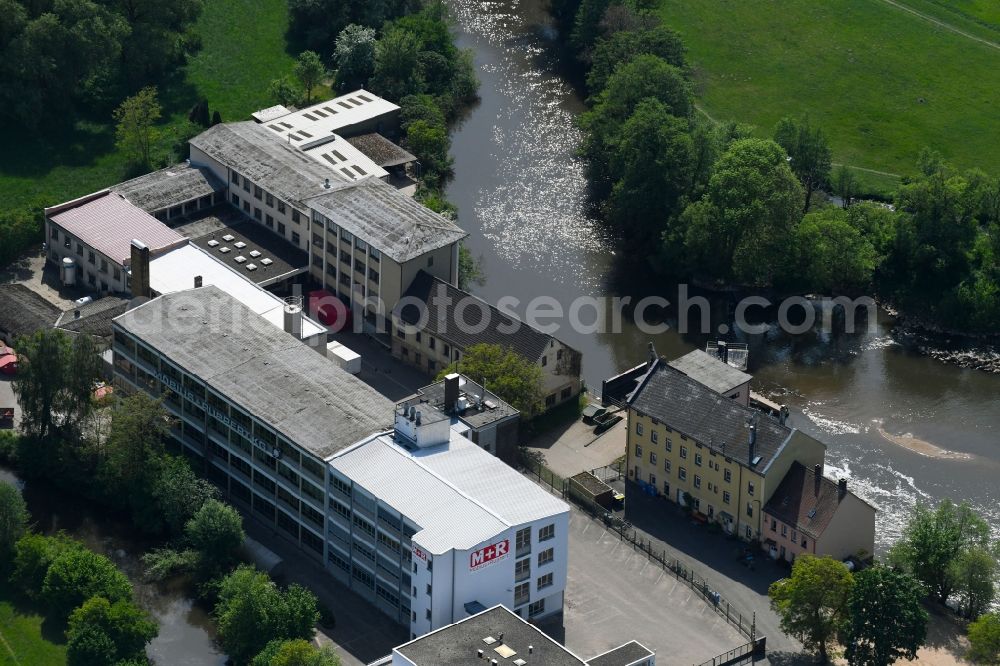 Erlangen from the bird's eye view: Office building of Moebius + Ruppert GmbH & Co. KG on Woehrmuehle in Erlangen in the state Bavaria, Germany