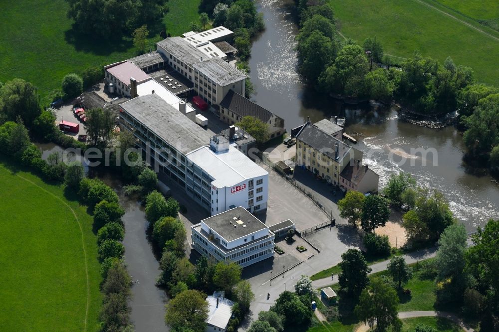 Aerial image Erlangen - Office building of Moebius + Ruppert GmbH & Co. KG on Woehrmuehle in Erlangen in the state Bavaria, Germany