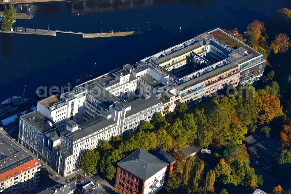 Aerial image Berlin - Office building of the administrative and business building at the Maerkischen Ufer in Berlin, Germany