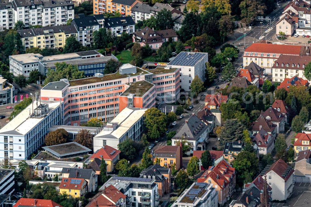 Offenburg from above - Office building Okenstrasse in Offenburg in the state Baden-Wurttemberg, Germany