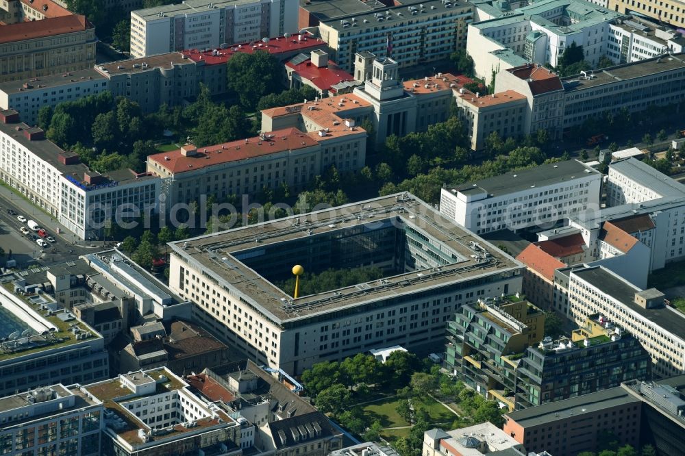 Berlin from above - Office building Otto-Wels-Haus Unter den Linden in the district Mitte in Berlin, Germany