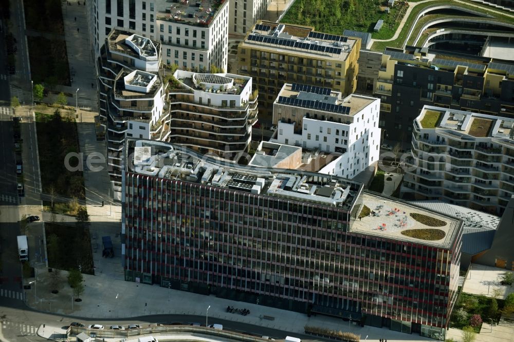 Aerial photograph Paris Boulogne-Billancourt - Office building on Avenue Pierre Lefaucheux in Paris Boulogne-Billancourt in Ile-de-France, France