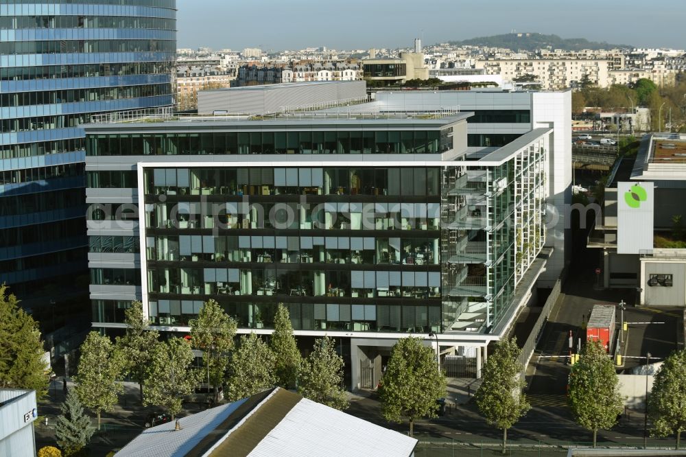 Paris from above - Office building SYSTRA on Rue Henry Farman in Paris in Ile-de-France, France