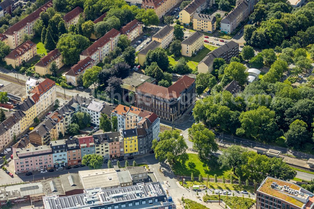 Dortmund from the bird's eye view: Office building of e-port-dortmund on Mallinckrodtstrasse in Dortmund in the state North Rhine-Westphalia, Germany