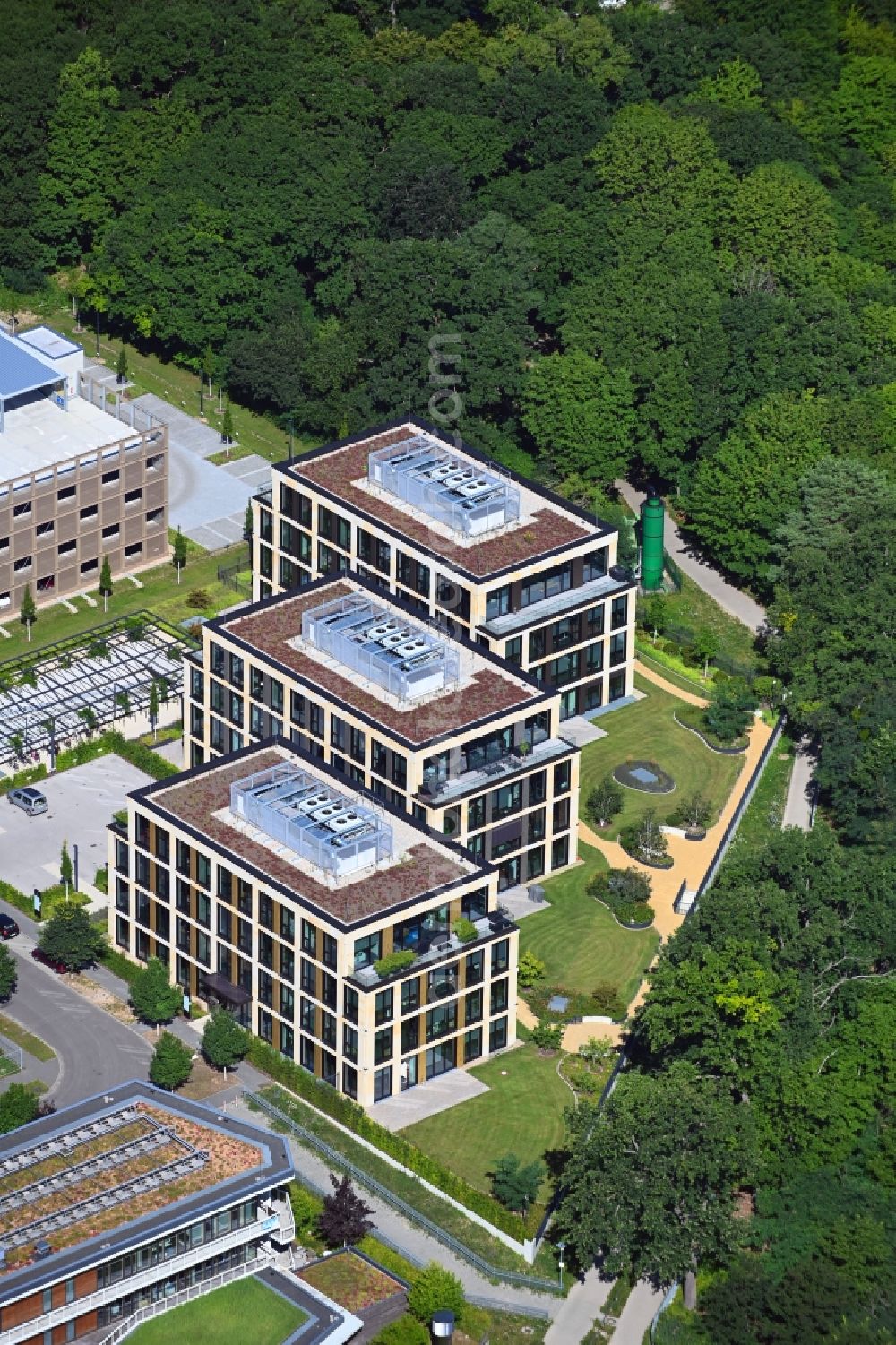 Potsdam from the bird's eye view: Office building on Konrad-Zuse-Ring in the district Nedlitz in Potsdam in the state Brandenburg, Germany