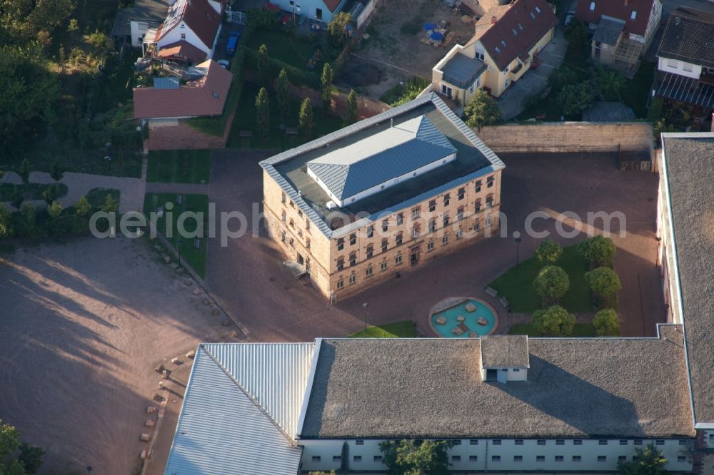 Germersheim from above - Office building of ProfeS GmbH in Germersheim in the state Rhineland-Palatinate, Germany