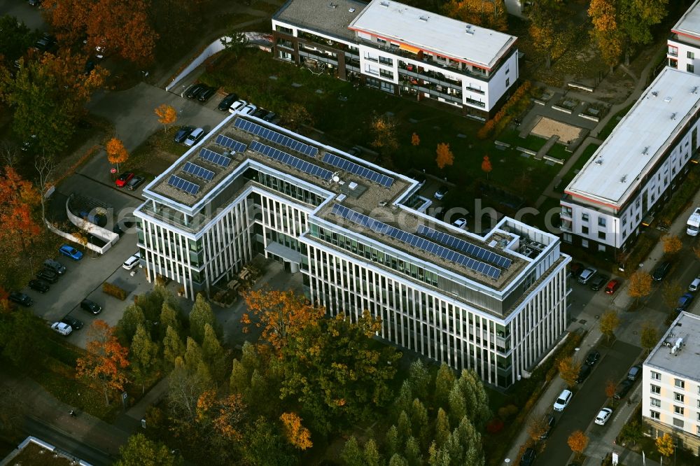 Aerial photograph Potsdam - Office building of ProPotsdam GmbH on Pappelallee in Potsdam in the state Brandenburg, Germany