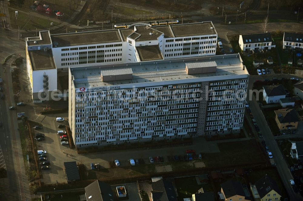 Aerial photograph Berlin - Office building Q neunundzwanzig on Gehrenseestrasse in the district Hohenschoenhausen in Berlin, Germany