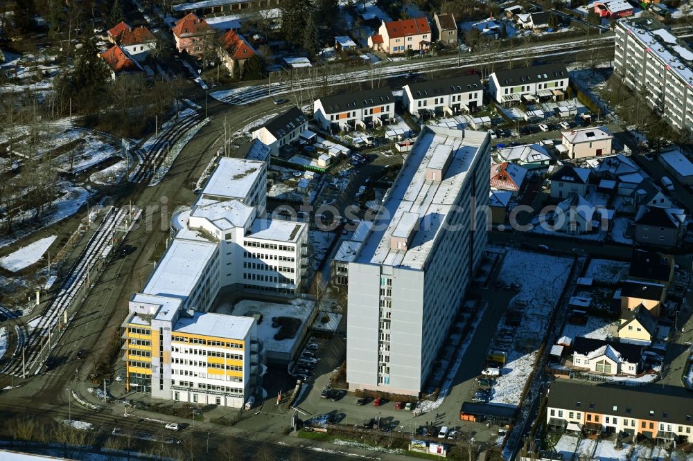 Berlin from above - Office building Q neunundzwanzig on Gehrenseestrasse in the district Hohenschoenhausen in Berlin, Germany