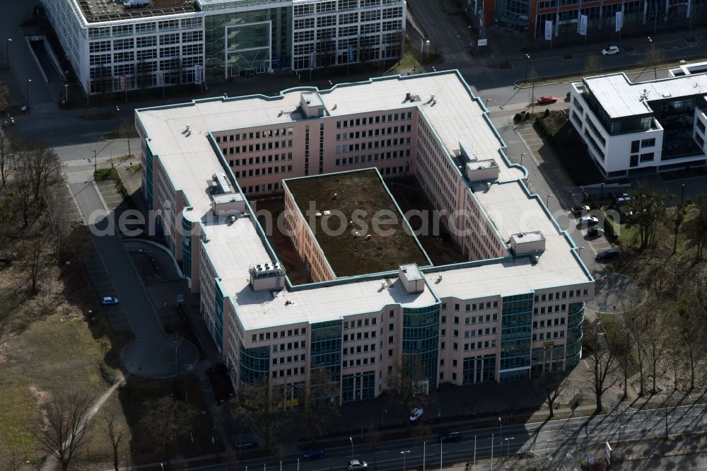 Teltow from above - Office building Rheinstrasse - Oderstrasse in Teltow in the state Brandenburg