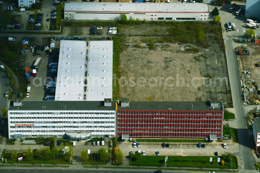 Berlin from the bird's eye view: Office building Rhinstrasse in the district Marzahn in Berlin, Germany