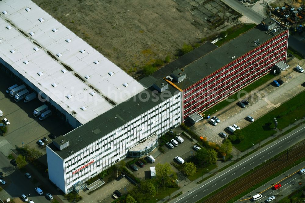 Berlin from above - Office building Rhinstrasse in the district Marzahn in Berlin, Germany