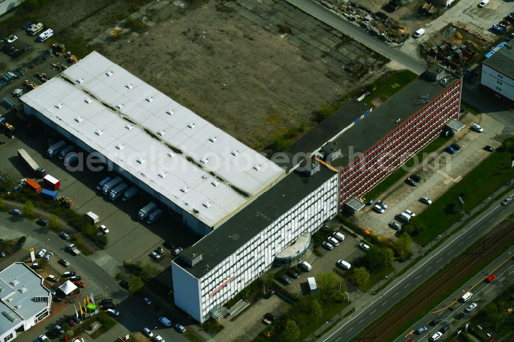 Berlin from the bird's eye view: Office building Rhinstrasse in the district Marzahn in Berlin, Germany