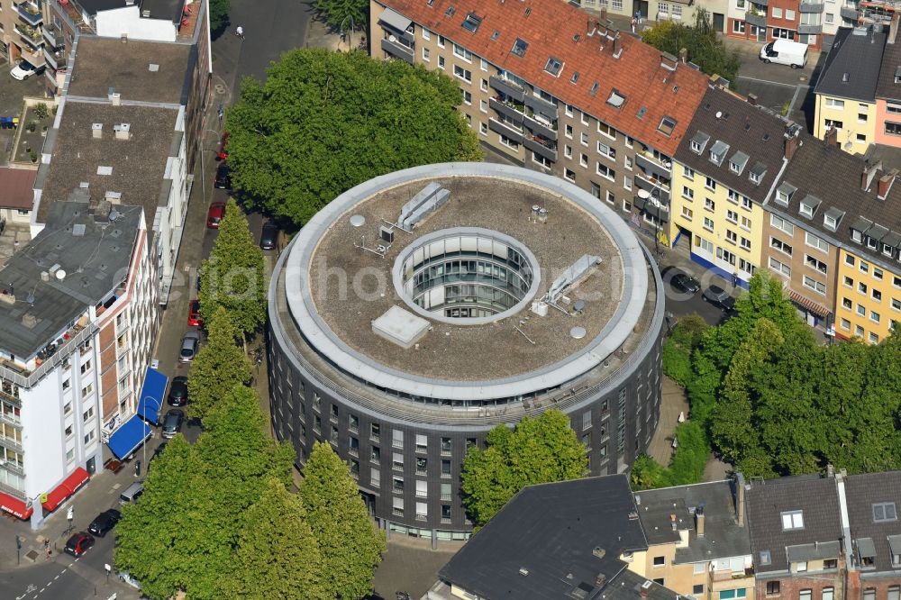 Aerial image Köln - Office building Rotonda with the Rotonda Business Club Koeln on Salierring in Cologne in the state North Rhine-Westphalia, Germany