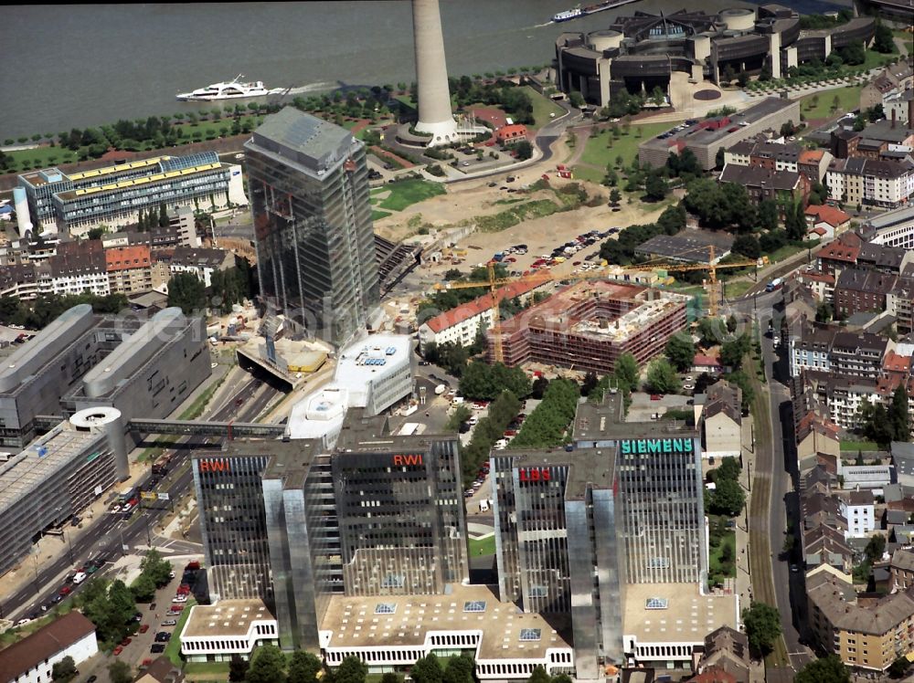 Aerial photograph Düsseldorf - Office building RWI4 on Voelklinger Strasse in Duesseldorf in the state North Rhine-Westphalia, Germany