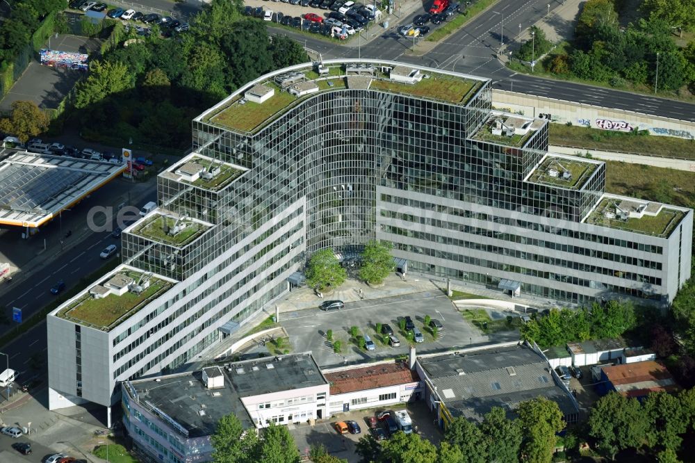 Berlin from above - Office building on Sachsendonm in the district Tempelhof-Schoeneberg in Berlin, Germany