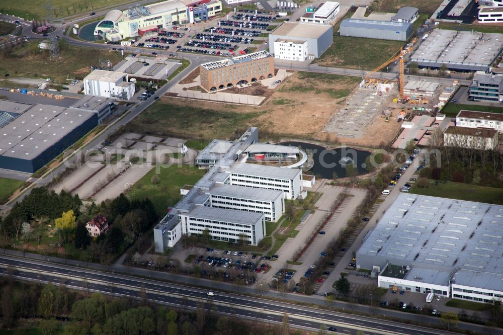 Aerial image Bensheim - Office building der SAP in Bensheim in the state Hesse