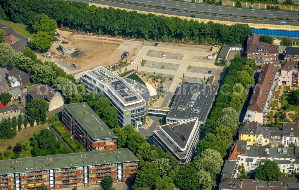 Aerial image Duisburg - Office building of schauinsland-reisen gmbh on Stresemannstrasse in Duisburg in the state North Rhine-Westphalia, Germany