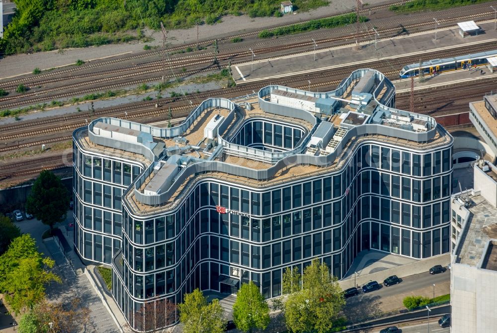 Aerial photograph Essen - Office building der DB Schenker Logistics in Essen in the state North Rhine-Westphalia