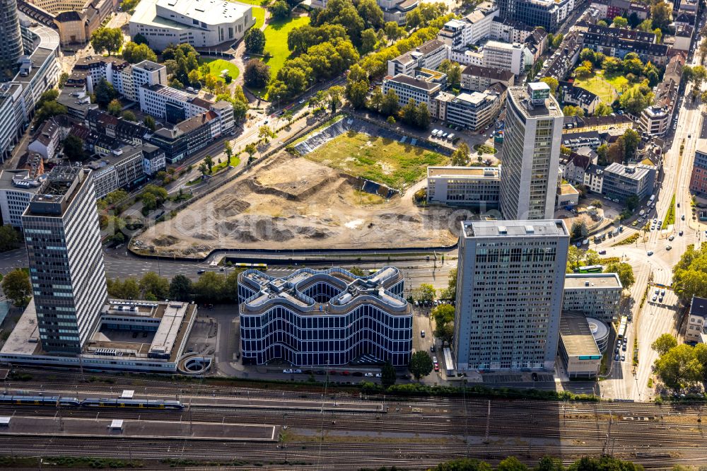 Aerial image Essen - Office building der DB Schenker Logistics in the district Suedviertel in Essen at Ruhrgebiet in the state North Rhine-Westphalia