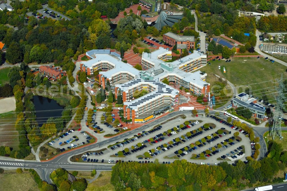 Aerial photograph Osnabrück - Office building on Schoelerberg in Osnabrueck in the state Lower Saxony, Germany