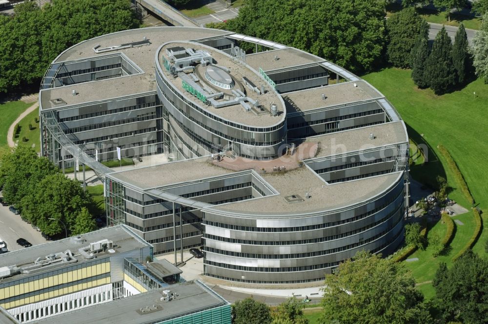 Aerial photograph Hamburg - Office building Senvion Headquarters on Ueberseering in Hamburg