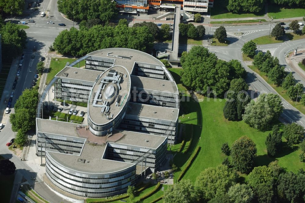 Hamburg from the bird's eye view: Office building Senvion Headquarters on Ueberseering in Hamburg