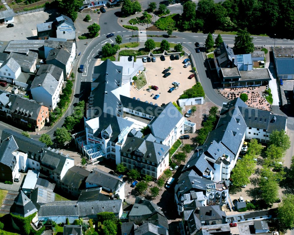 Simmern (Hunsrück) from the bird's eye view: Office building in Simmern (Hunsrueck) in the state Rhineland-Palatinate, Germany