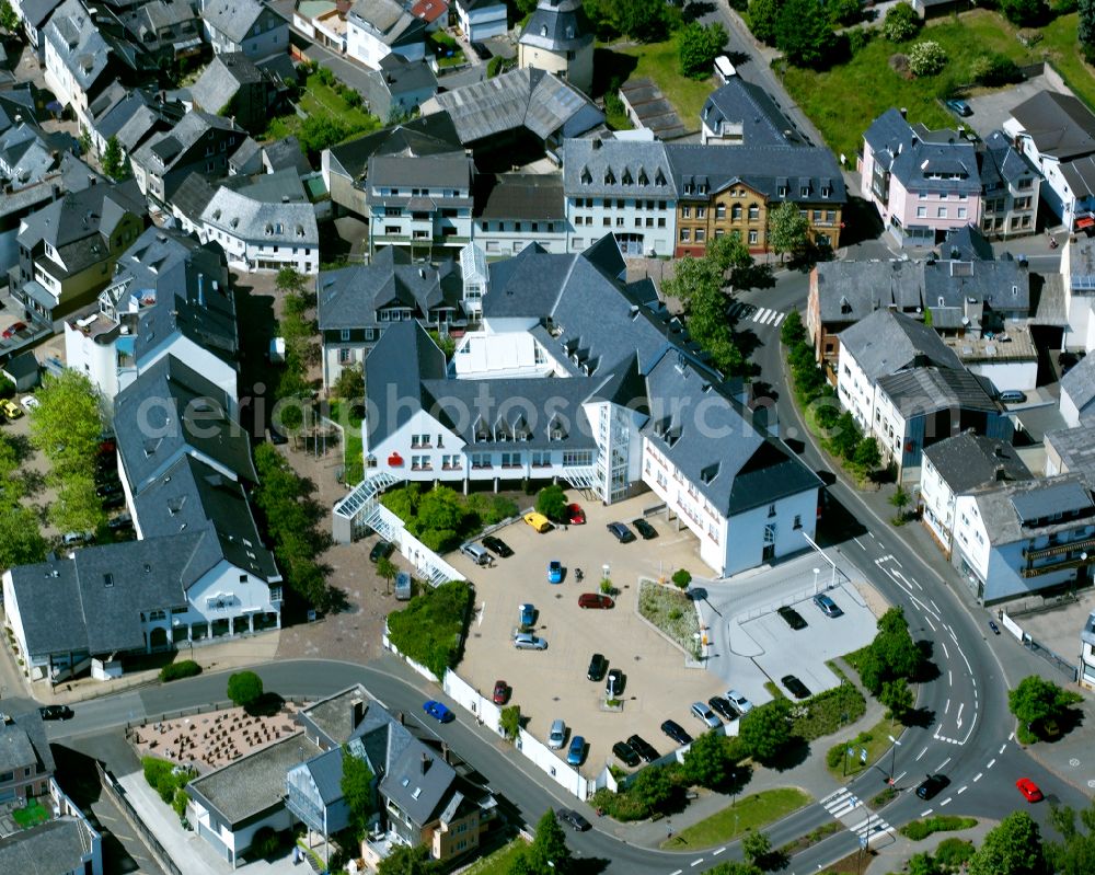 Simmern (Hunsrück) from above - Office building in Simmern (Hunsrueck) in the state Rhineland-Palatinate, Germany