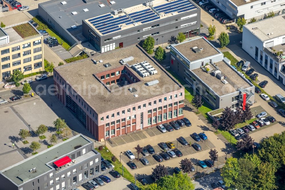 Aerial image Bochum - Office building of Sirrix AG security technologies on Lise-Meitner-Allee in Bochum in the state North Rhine-Westphalia, Germany