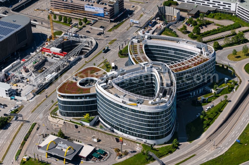 Stuttgart from the bird's eye view: Office building Sky Loop in Stuttgart in the state Baden-Wuerttemberg, Germany