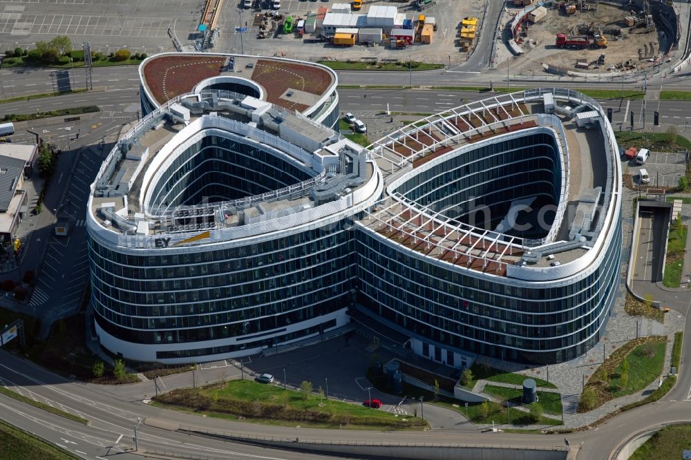 Stuttgart from the bird's eye view: Office building Sky Loop in Stuttgart in the state Baden-Wuerttemberg, Germany