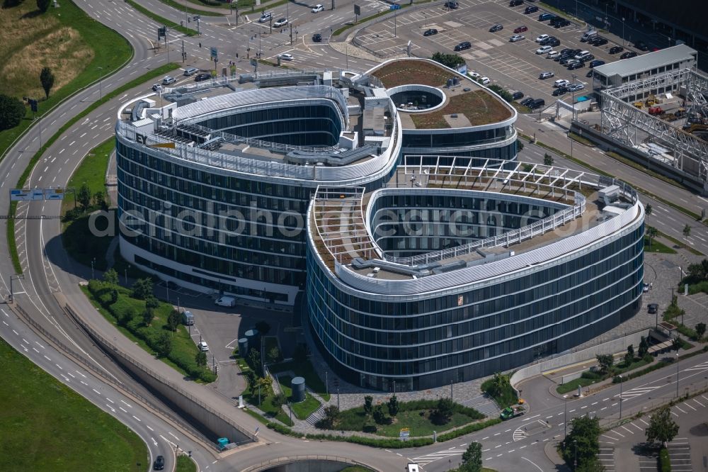 Aerial image Stuttgart - Office building Sky Loop in Stuttgart in the state Baden-Wuerttemberg, Germany