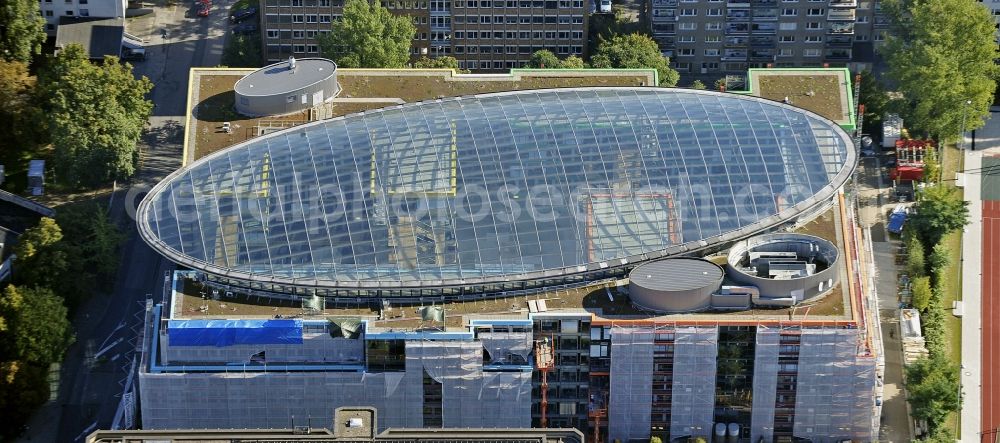 Düsseldorf from the bird's eye view: Office building Spherion of company Wirtschaftspruefungsgesellschaft Deloitte & Touche in Duesseldorf in the state North Rhine-Westphalia