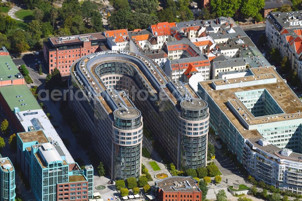 Aerial image Berlin - Office building Spreebogen in Alt-Moabit in the district Moabit in Berlin, Germany