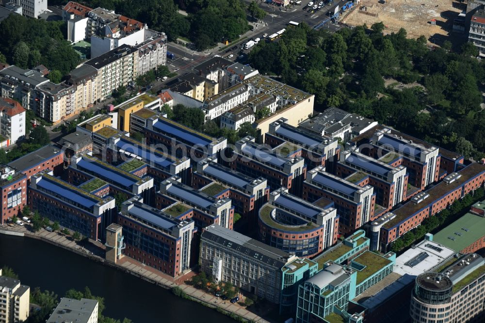 Aerial photograph Berlin - Office building Stromstrasse destrict Moabit in Berlin