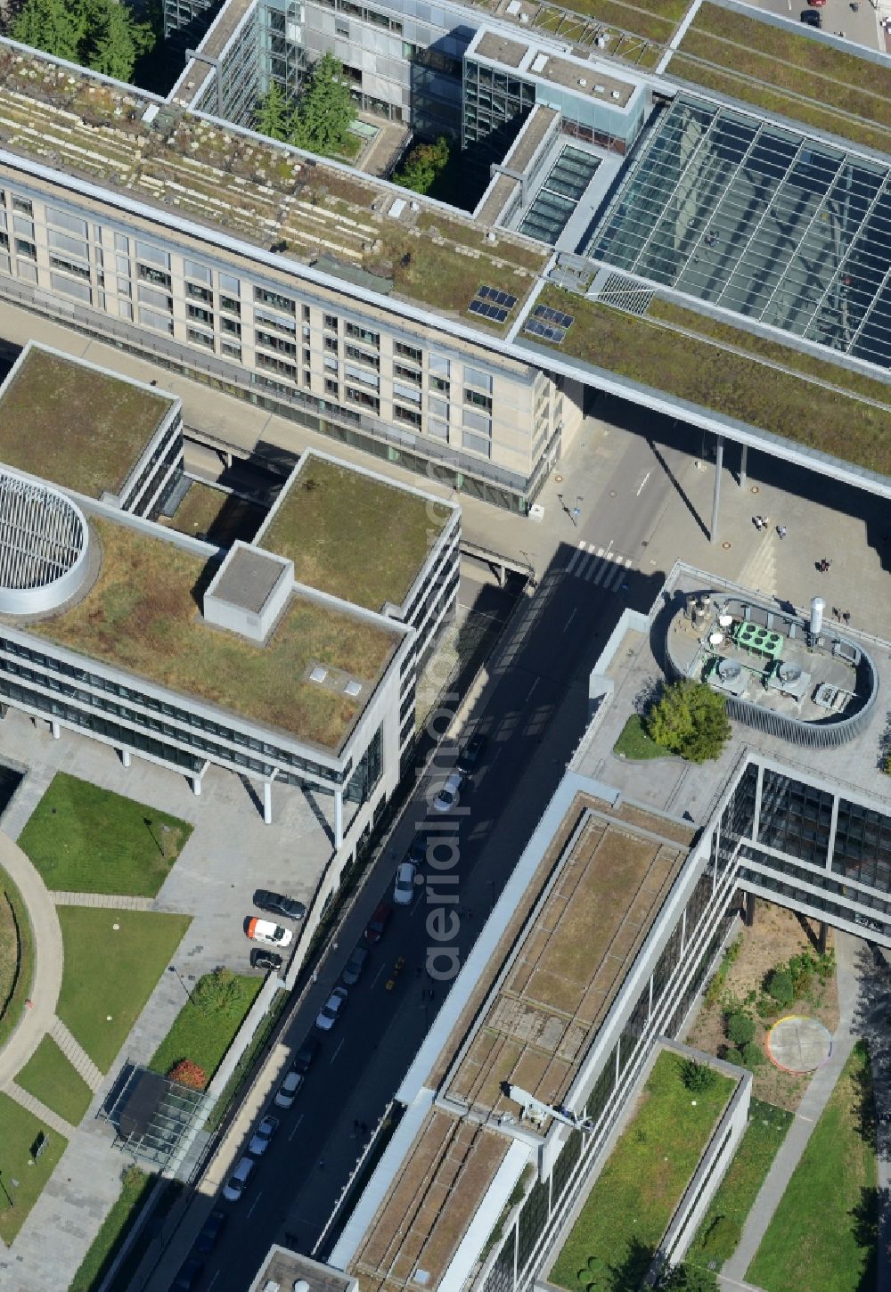 Stuttgart from the bird's eye view: Office building German Centre for Industry and Trade GmbH in Stuttgart in the state Baden-Wuerttemberg