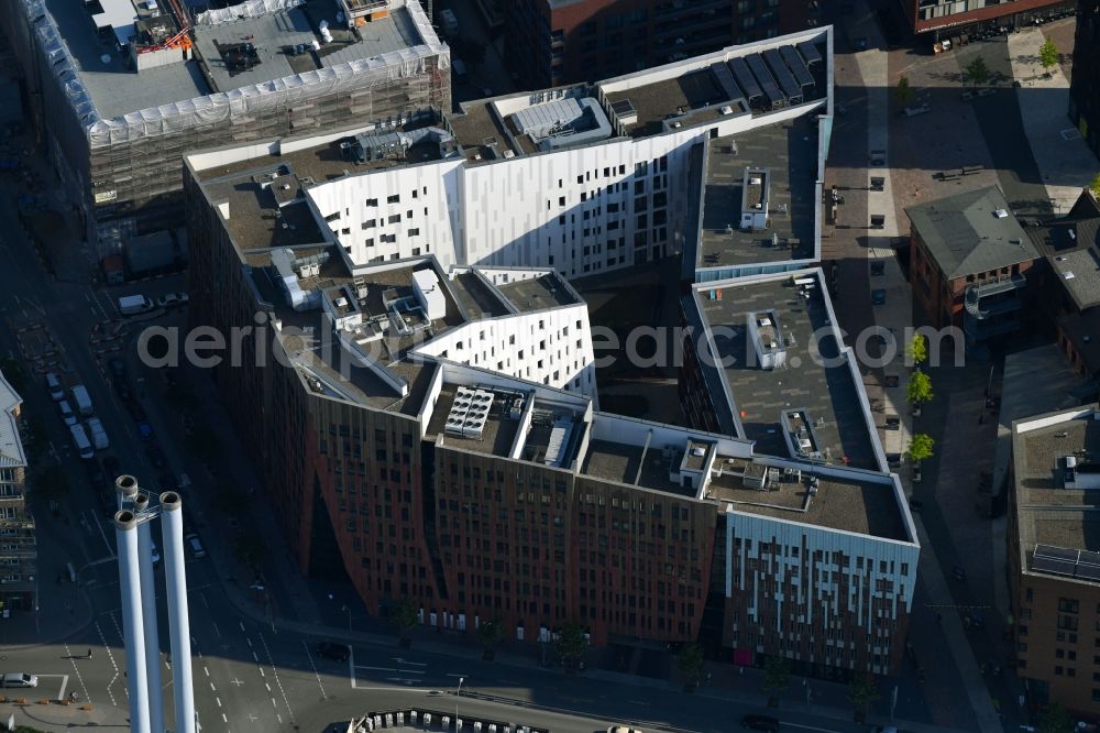 Hamburg from the bird's eye view: Office building SUMATRAKONTOR on Ueberseeallee in Hamburg, Germany